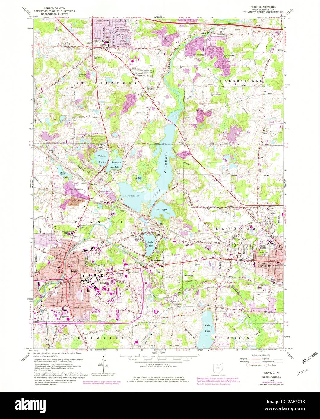 Map Of Kent Ohio Hi Res Stock Photography And Images Alamy