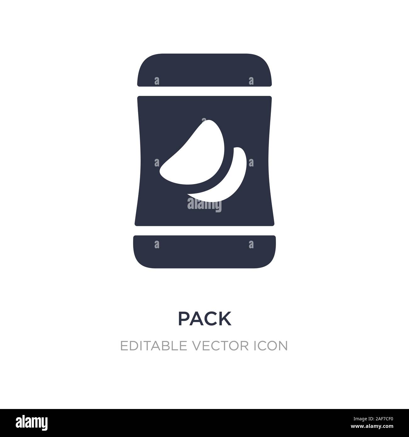 pack icon on white background. Simple element illustration from Food ...
