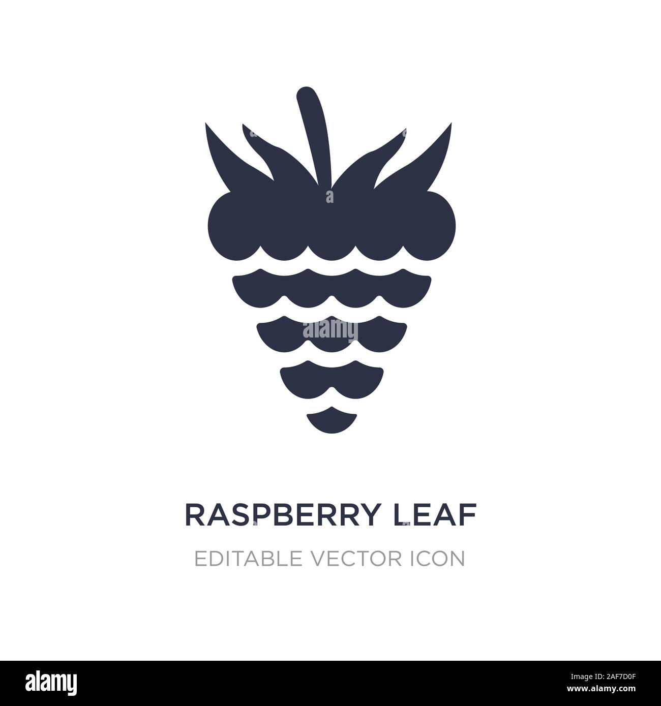 raspberry leaf icon on white background. Simple element illustration ...