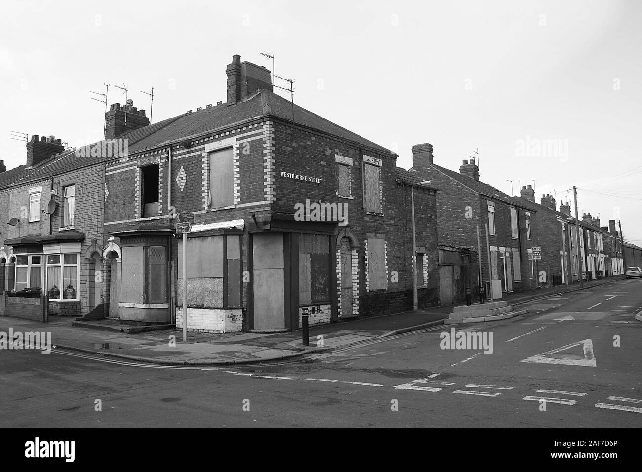 Kingston upon Hull, slum housing Stock Photo - Alamy
