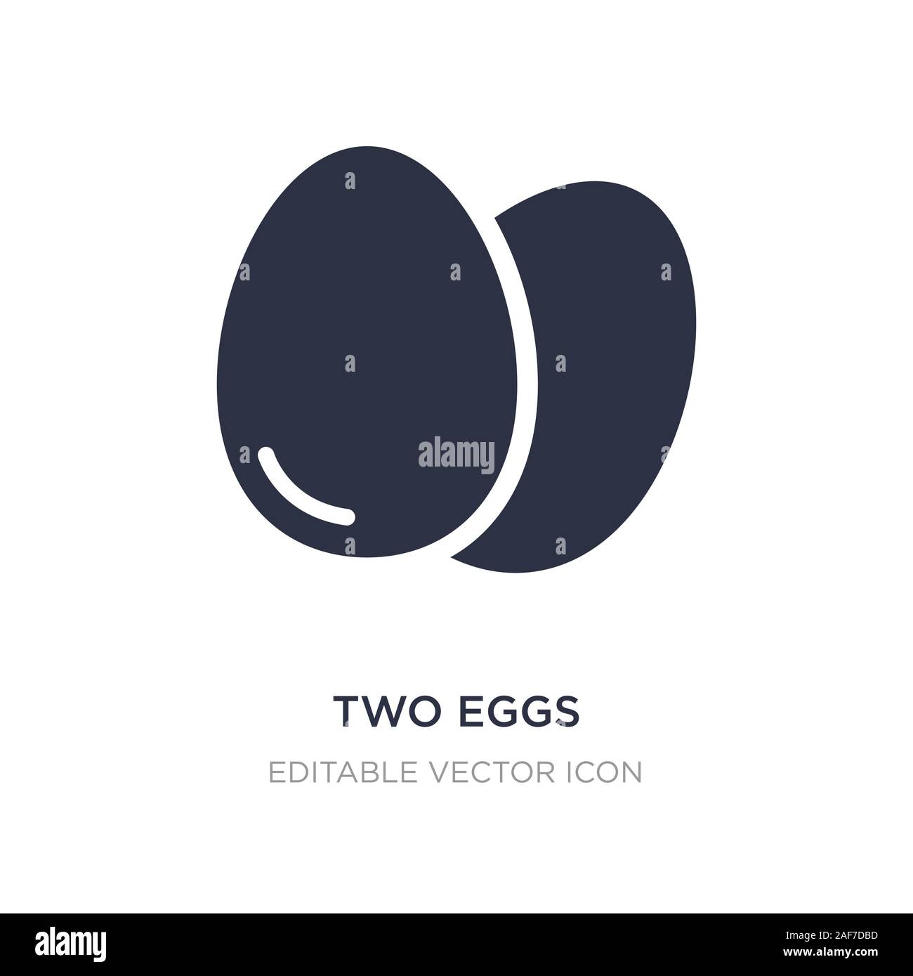 two eggs icon on white background. Simple element illustration from