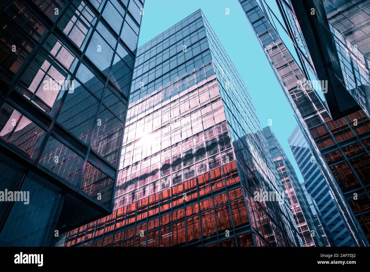 Modern office building facade - corporate business buildings Stock Photo