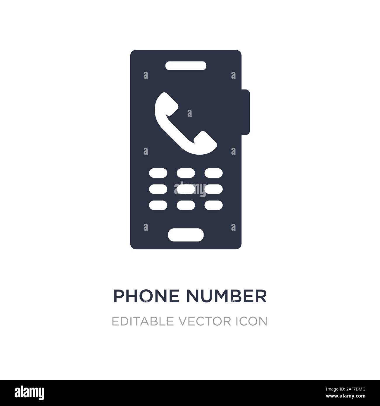 phone number icon on white background. Simple element illustration from ...