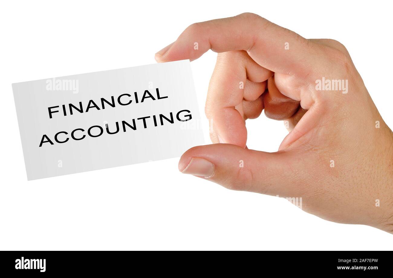 Card for Accounting Cycle Stock Photo