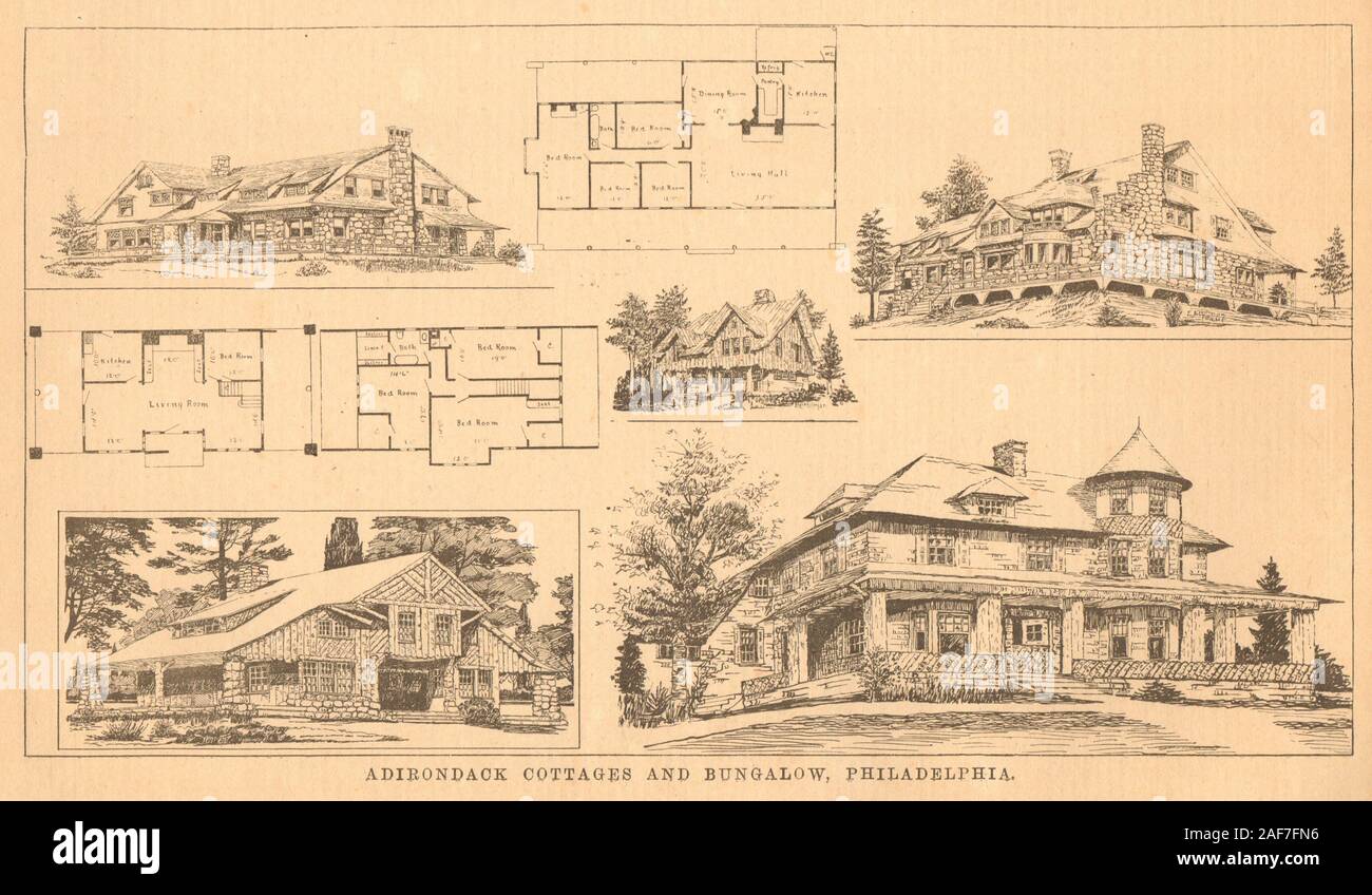 Adirondack Cottages Bungalow Philadelphia Plan Pennsylvania