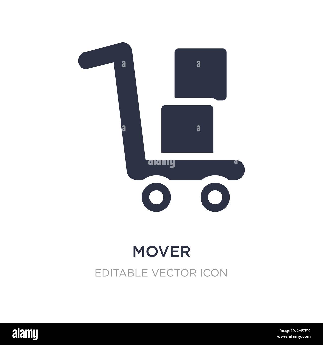 mover icon on white background. Simple element illustration from Food concept. mover icon symbol