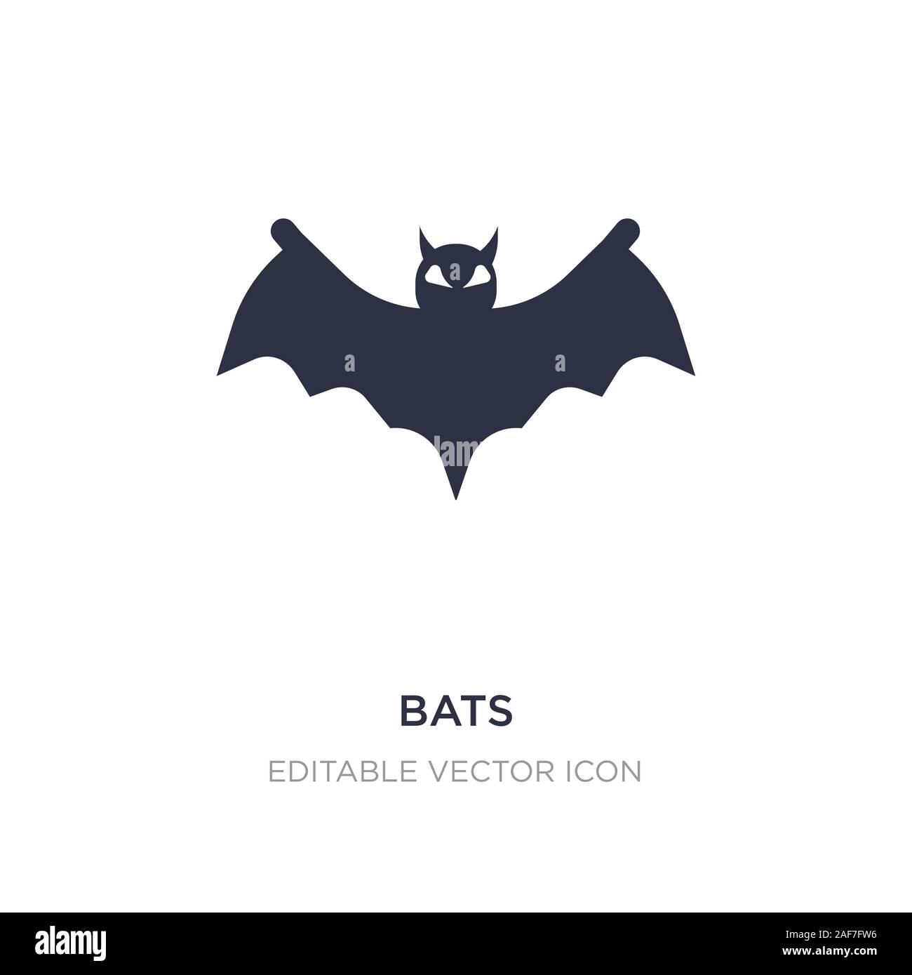 bats icon on white background. Simple element illustration from ...