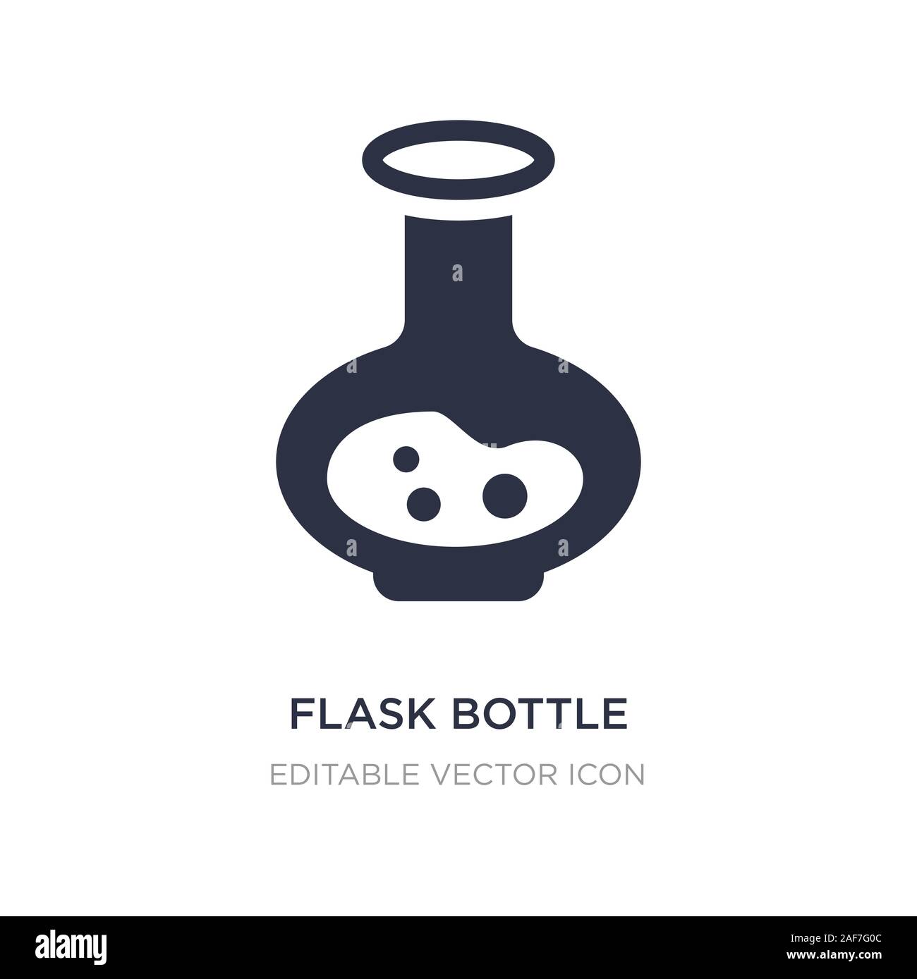 flask bottle icon on white background. Simple element illustration from ...
