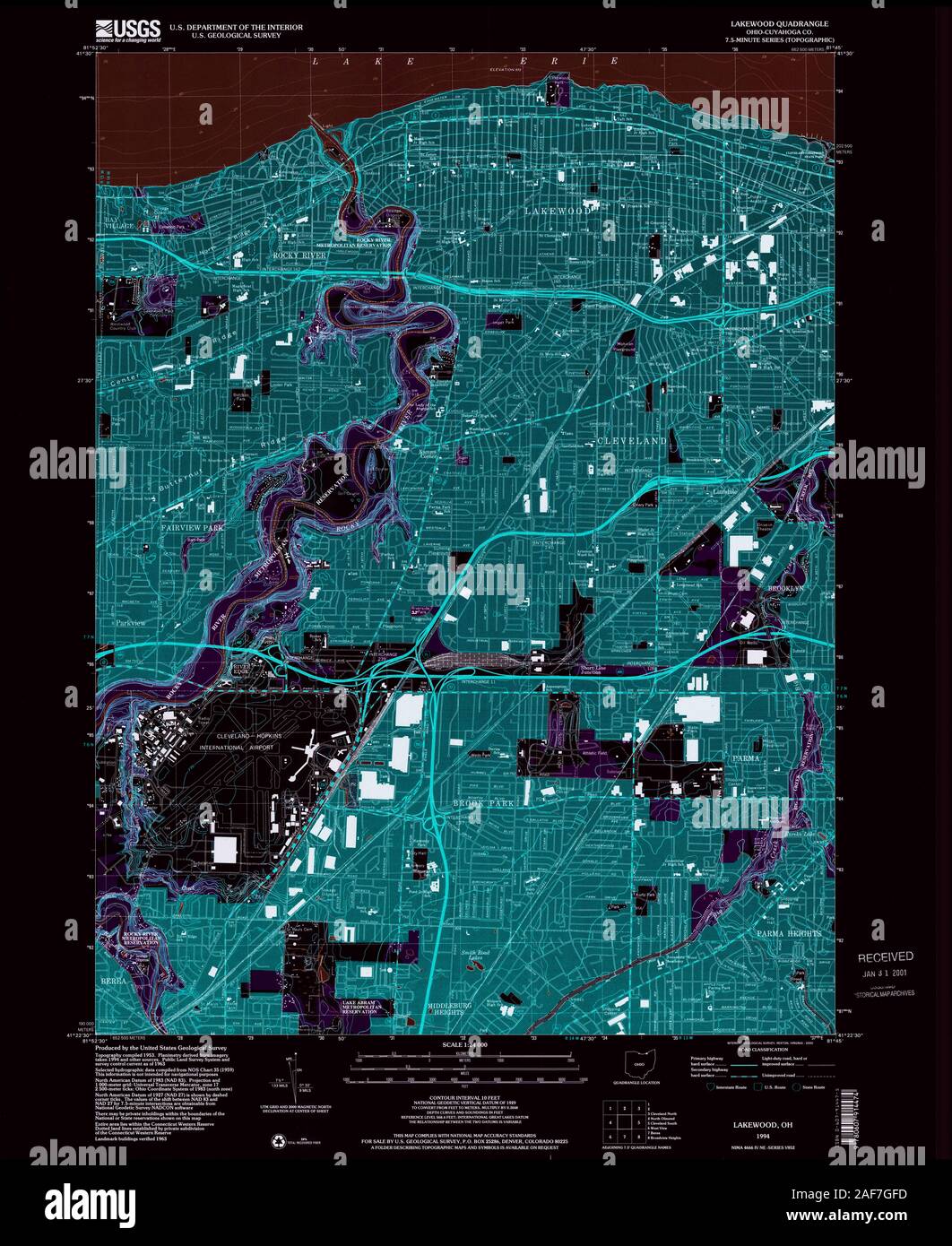 Map of lakewood ohio hires stock photography and images Alamy