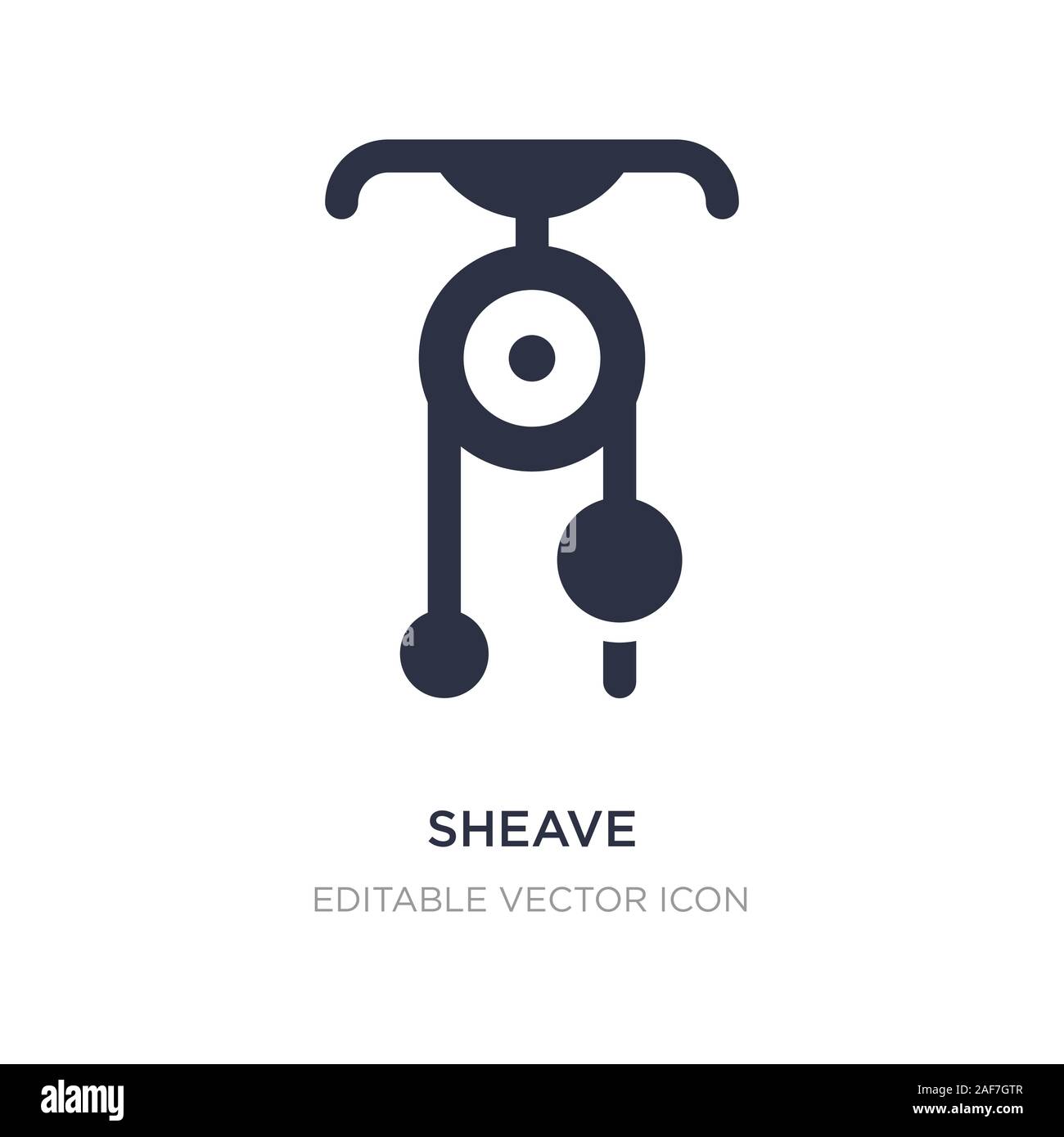 sheave icon on white background. Simple element illustration from ...