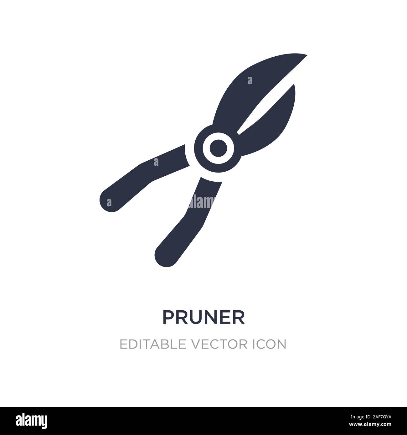 pruner icon on white background. Simple element illustration from ...