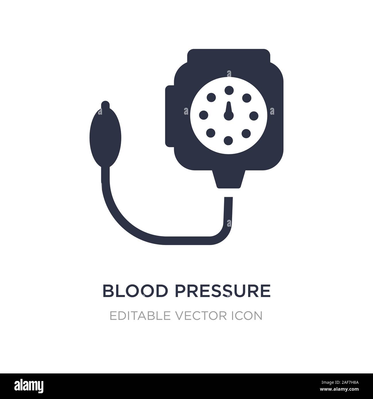 blood pressure control tool icon on white background. Simple element