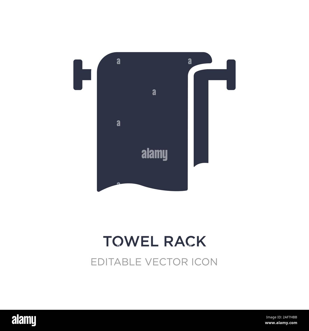 towel rack icon on white background. Simple element illustration from