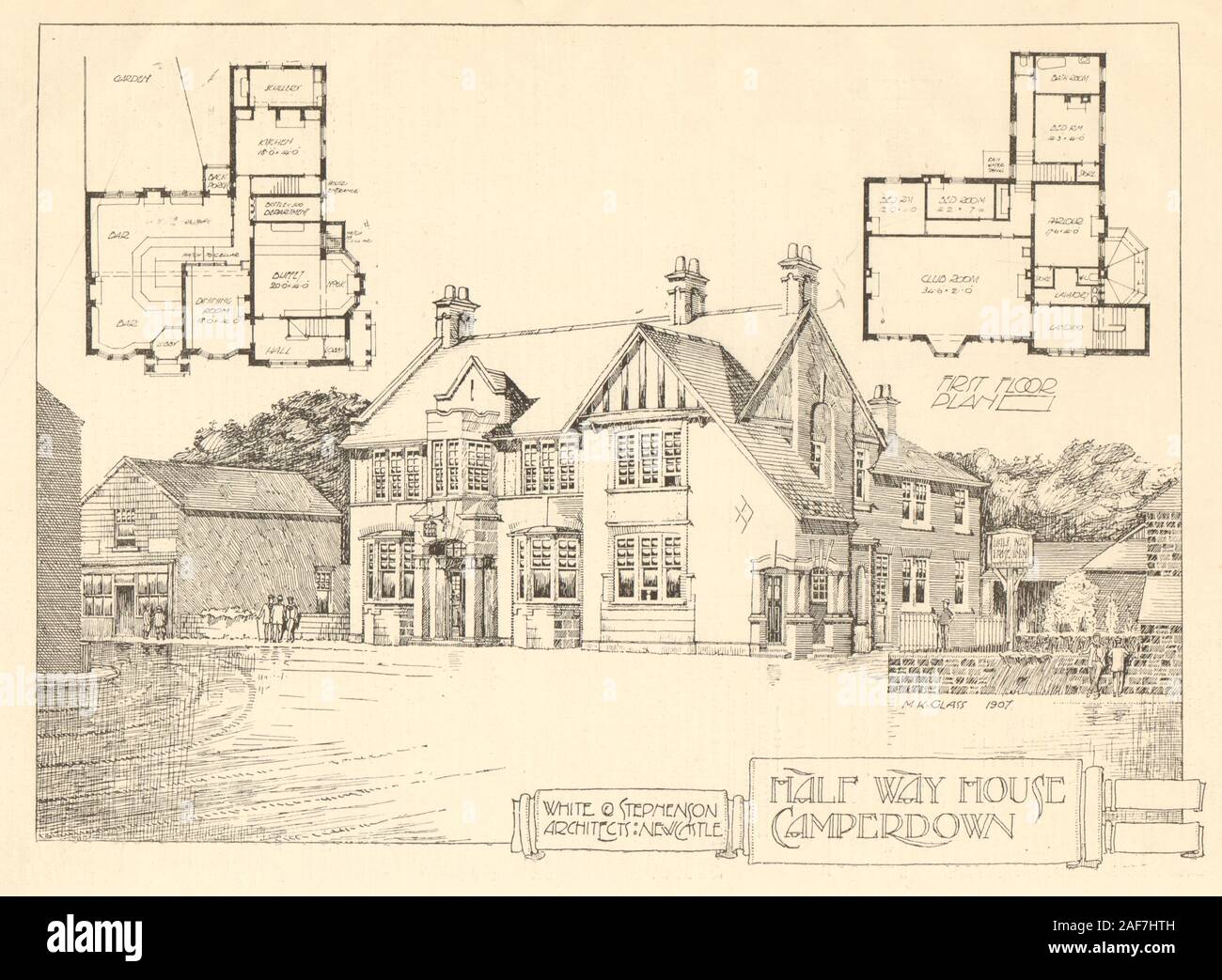 Halfway house Station Rd Camperdown NewcastleuponTyne. White