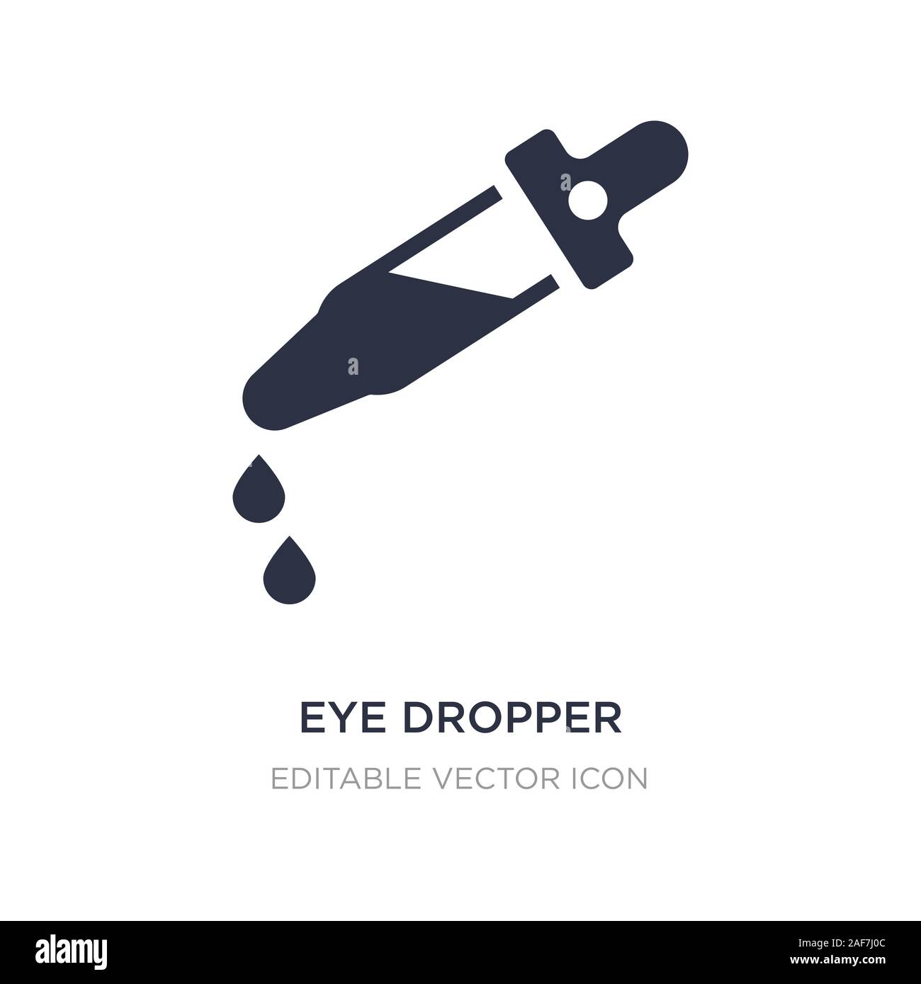 eye dropper icon on white background. Simple element illustration from