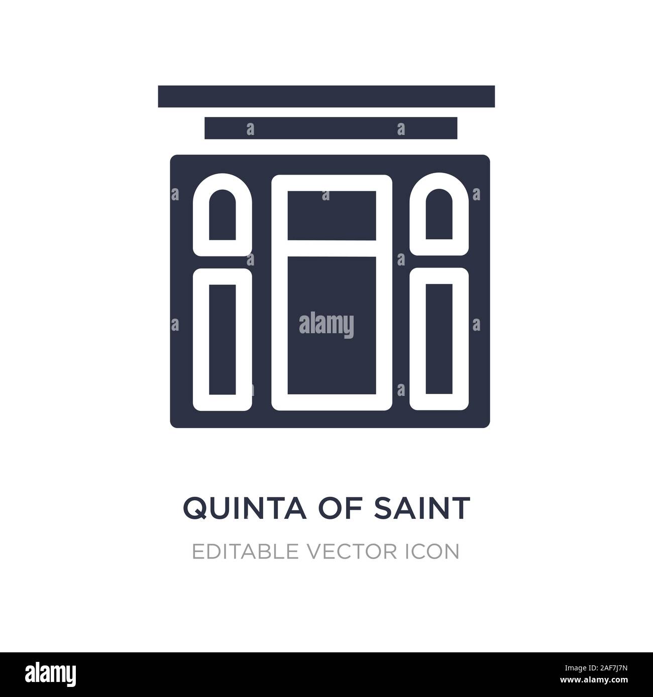 quinta of saint peter of alexandria icon on white background. Simple