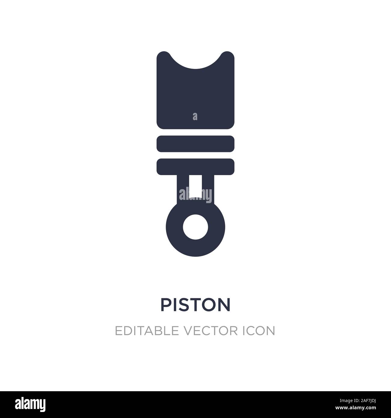 piston icon on white background. Simple element illustration from