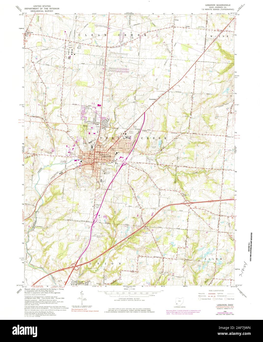 Lebanon ohio map Cut Out Stock Images & Pictures Alamy