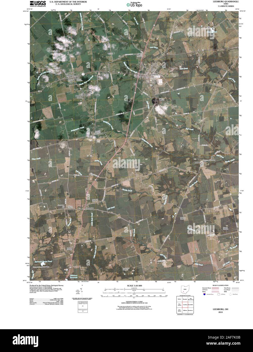 Leesburg map hires stock photography and images Alamy