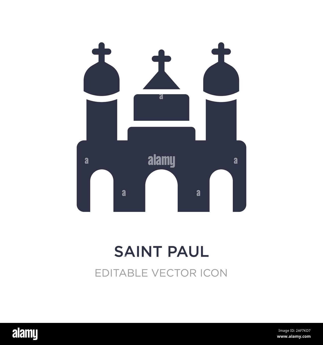 saint paul icon on white background. Simple element illustration from