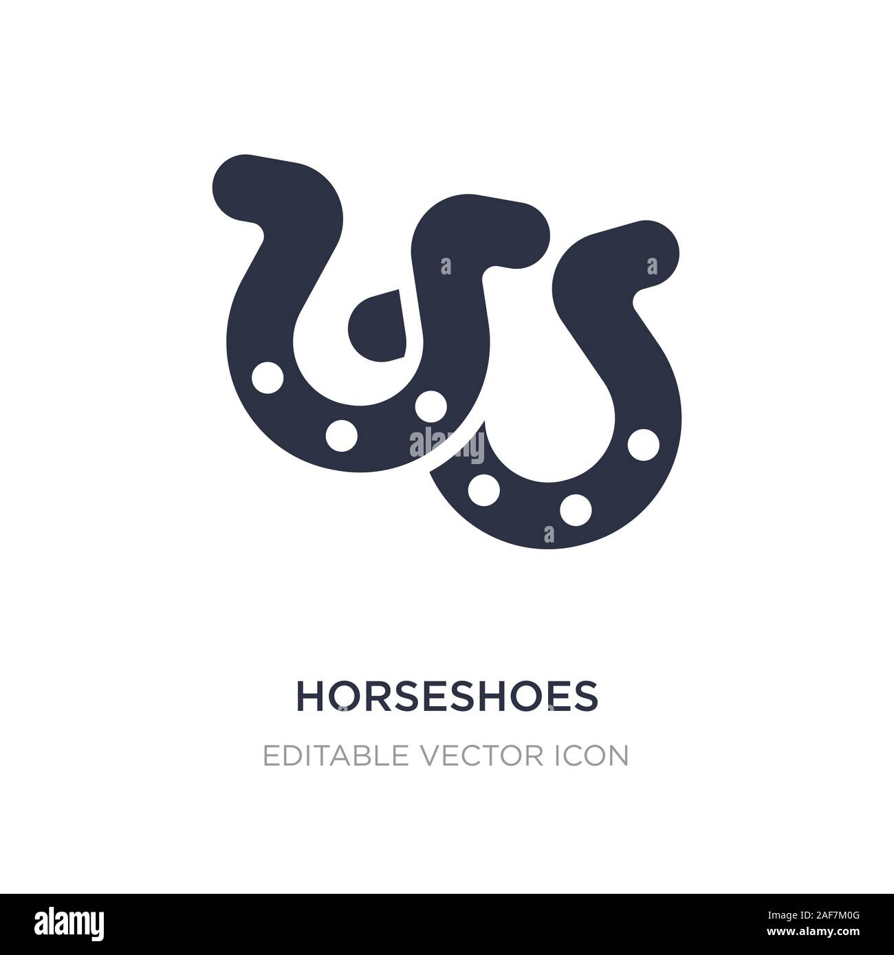 horseshoes icon on white background. Simple element illustration from
