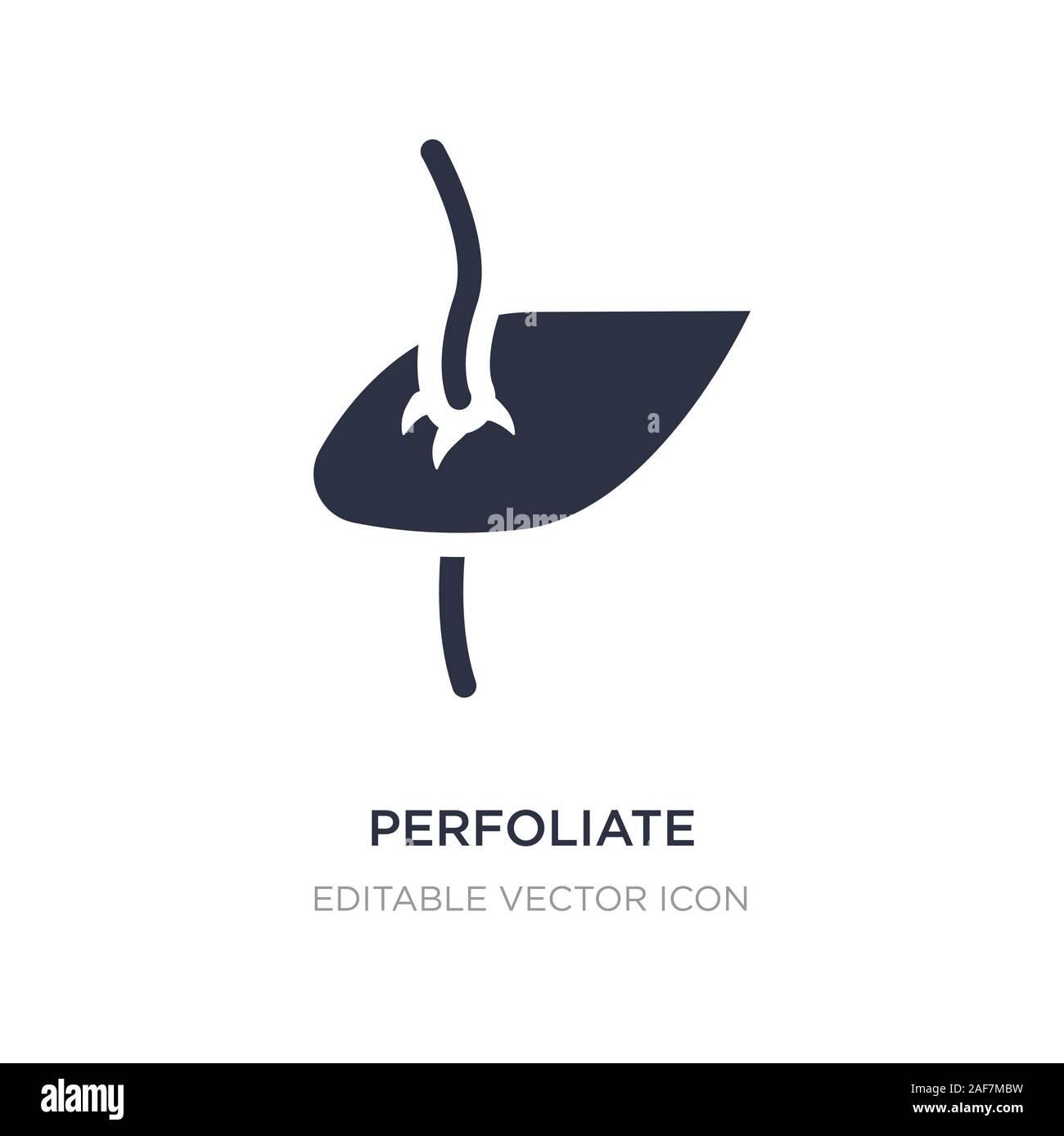 perfoliate icon on white background. Simple element illustration from ...