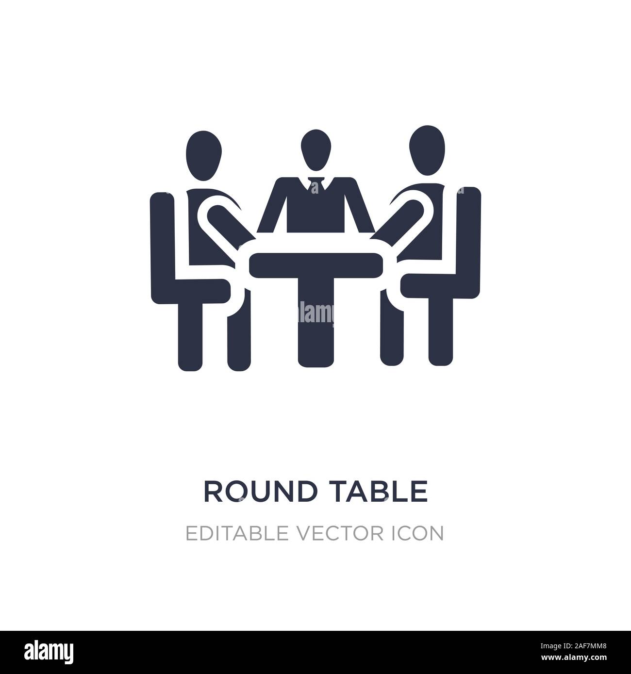 round table icon on white background. Simple element illustration from  People concept. round table icon symbol design Stock Vector Image & Art -  Alamy