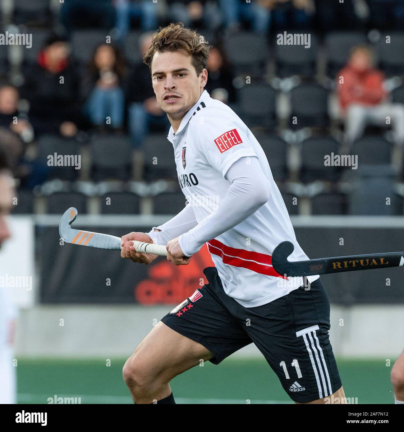 Amstelveen, Netherlands. 08th Dec, 2019. AMSTELVEEN, 08-12-2019,  Hoofdklasse Hockey Heren Seizoen 2019-2020. Venue: Wagener Stadion. Boris  Burkhardt during the game Amsterdam vs Almere. Credit: Pro Shots/Alamy Live  News Stock Photo - Alamy