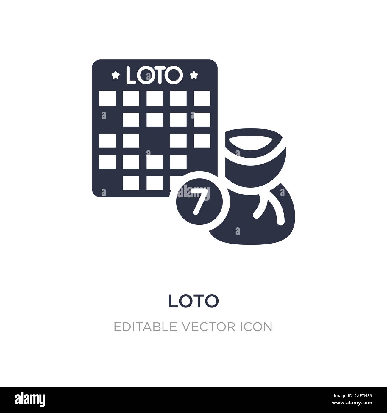 loto icon on white background. Simple element illustration from Other  concept. loto icon symbol design Stock Vector Image & Art - Alamy