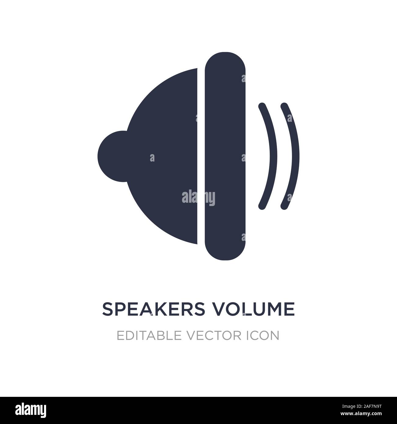 speakers volume icon on white background. Simple element illustration