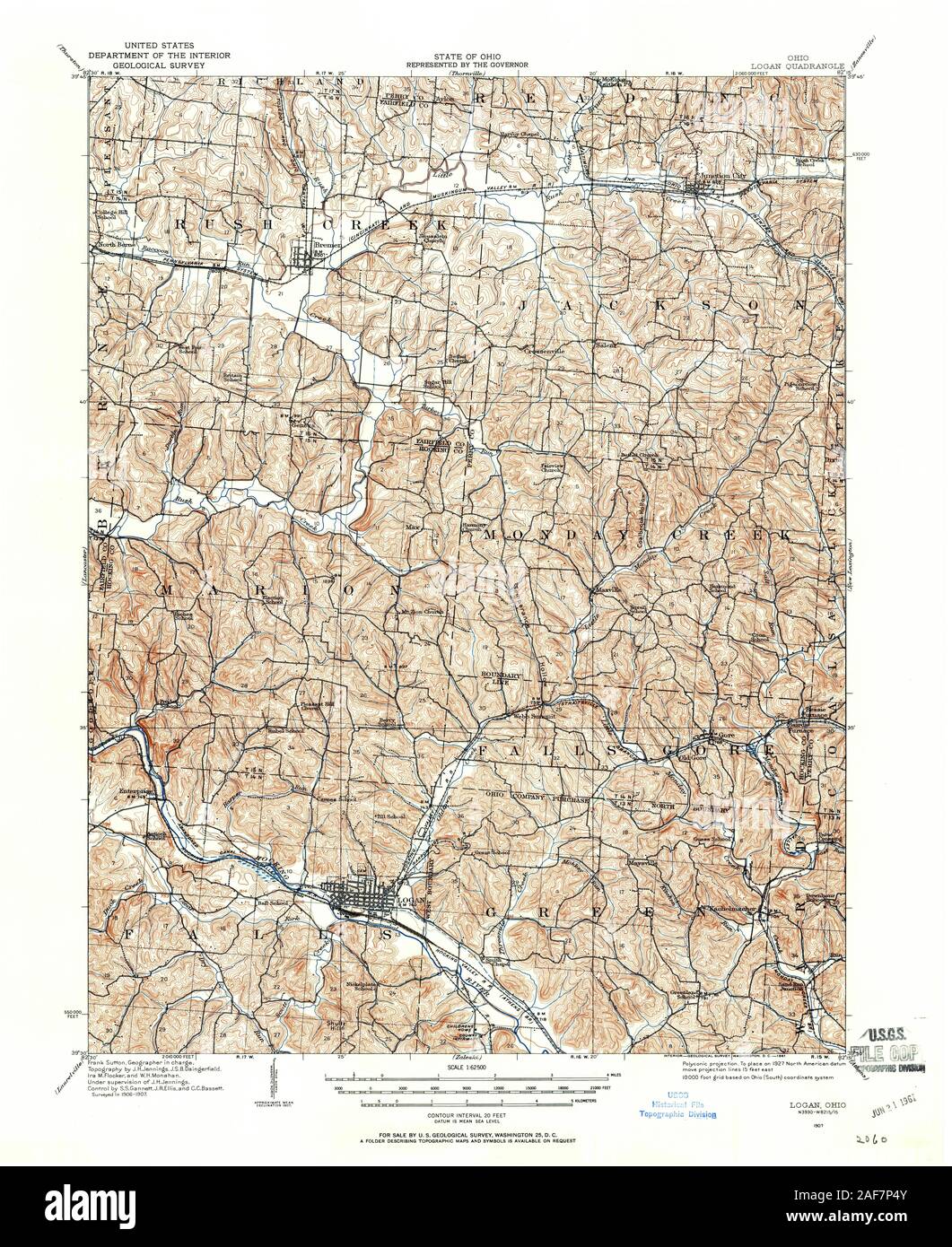 Logan ohio map Cut Out Stock Images & Pictures Alamy