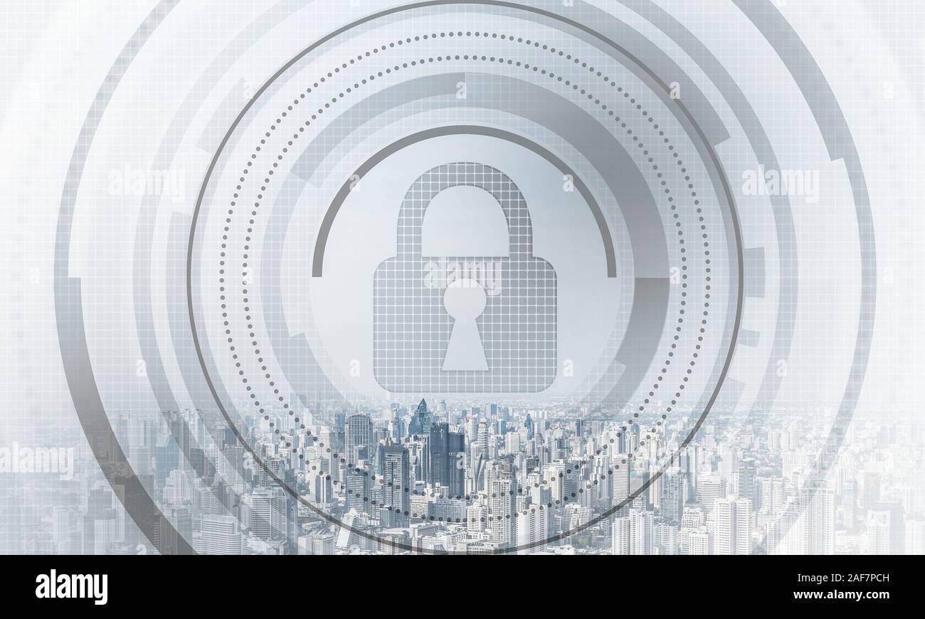 Cryptography and encryption algorithm concept. Risk management and ...