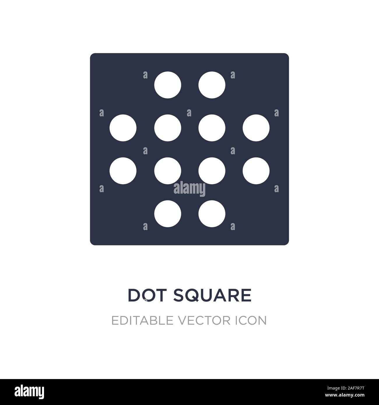 dot square icon on white background. Simple element illustration from ...