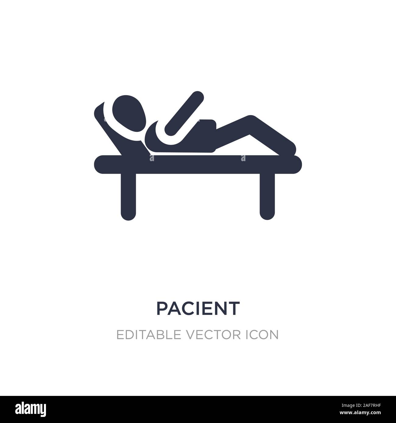 pacient icon on white background. Simple element illustration from ...