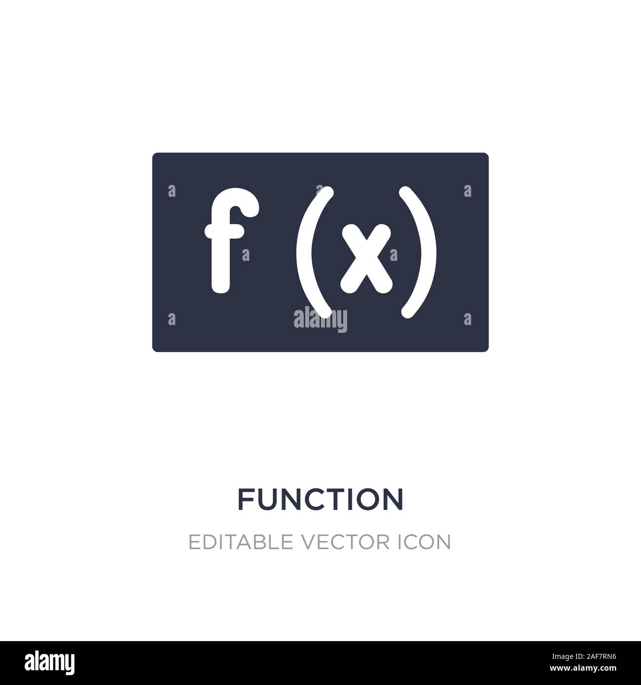 function icon on white background. Simple element illustration from ...