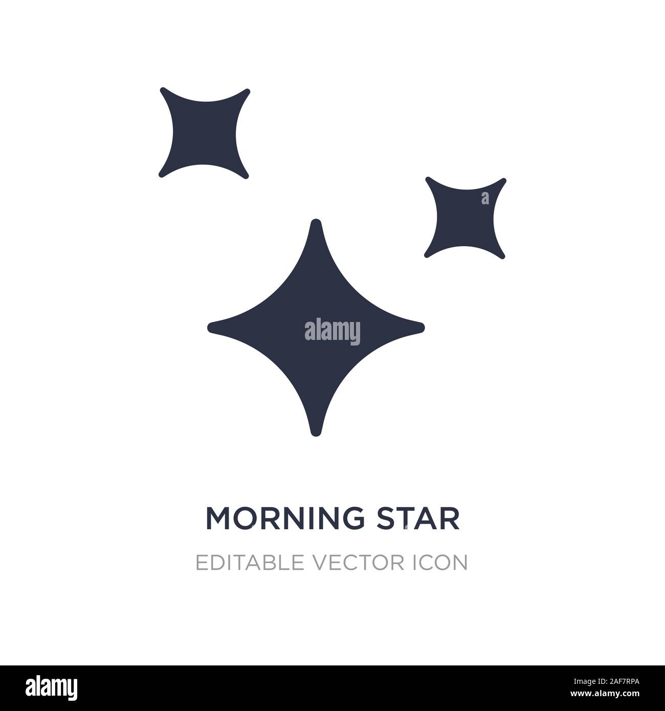 morning star icon on white background. Simple element illustration from
