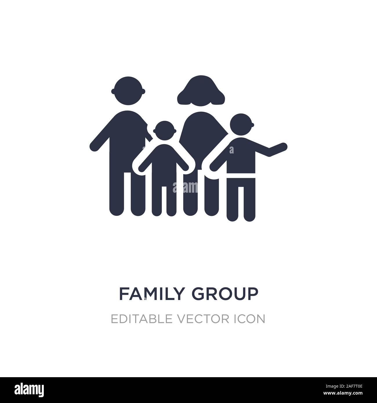 family group icon on white background. Simple element illustration ...