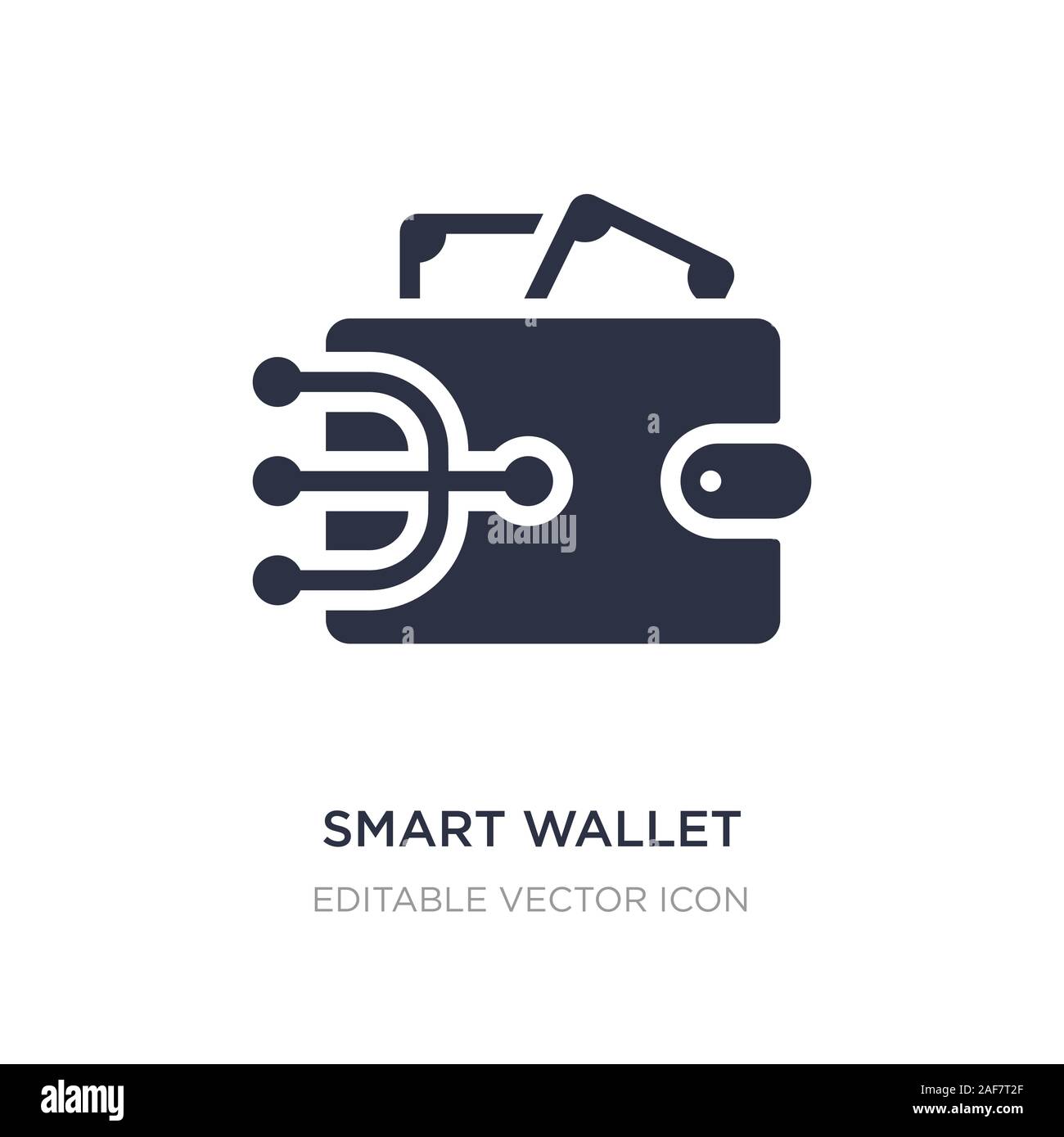 smart wallet icon on white background. Simple element illustration from  Other concept. smart wallet icon symbol design Stock Vector Image & Art -  Alamy
