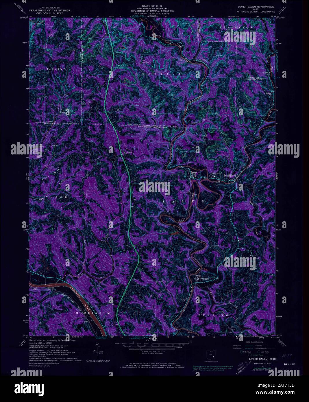 Salem ohio map hires stock photography and images Alamy