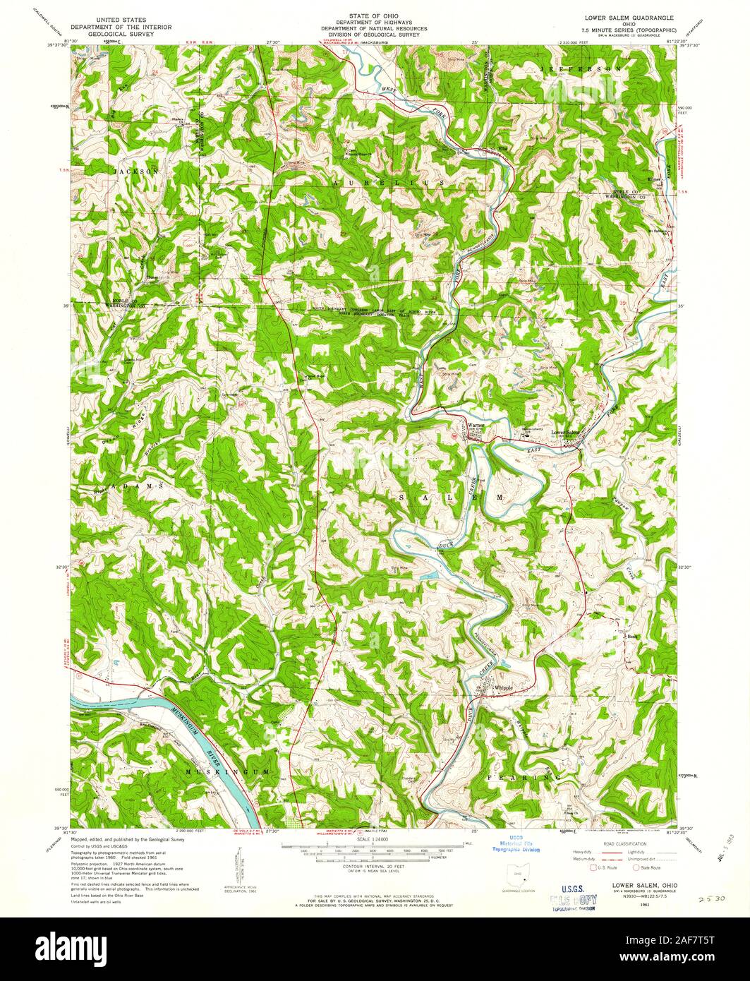 Map of salem ohio hires stock photography and images Alamy