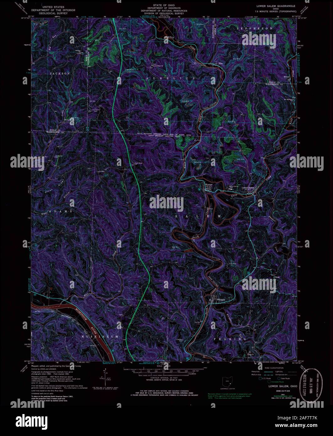 Salem ohio map hires stock photography and images Alamy