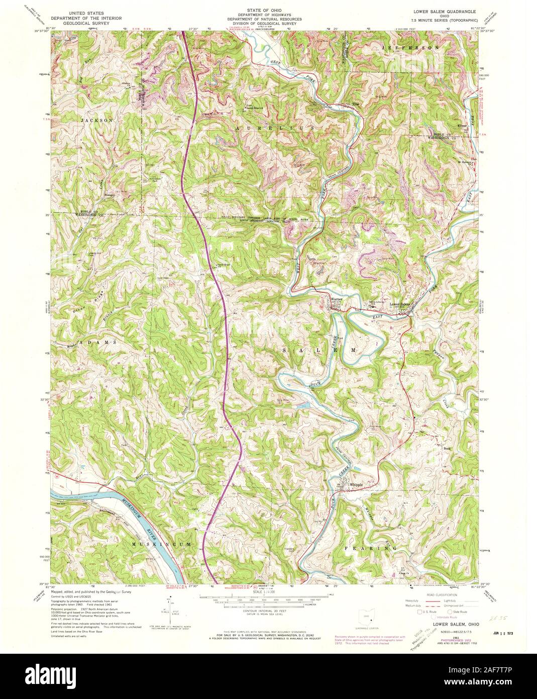 Salem ohio map hires stock photography and images Alamy