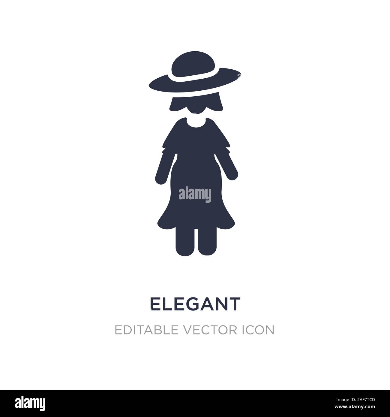 elegant icon on white background. Simple element illustration from ...