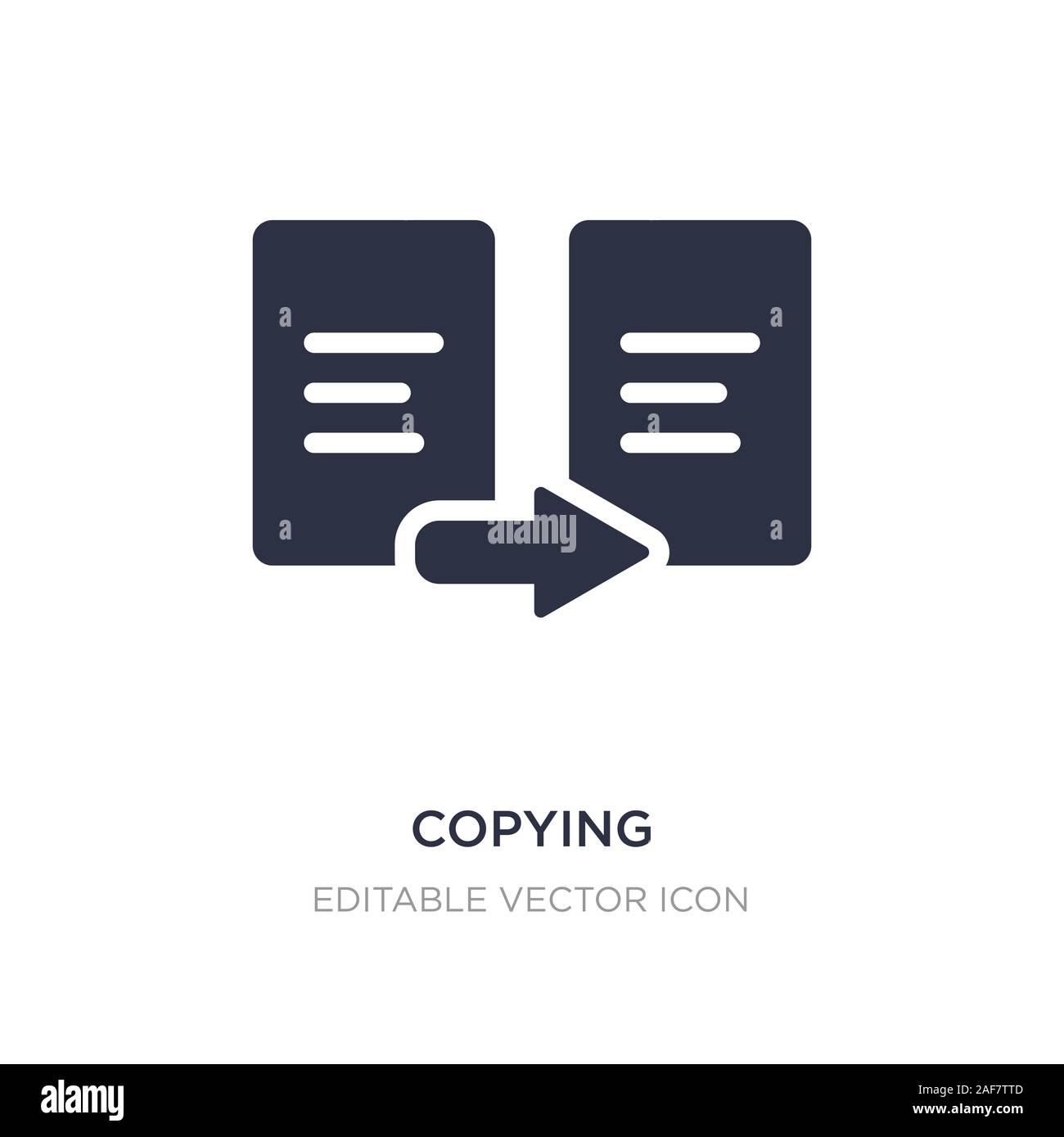 copying icon on white background. Simple element illustration from