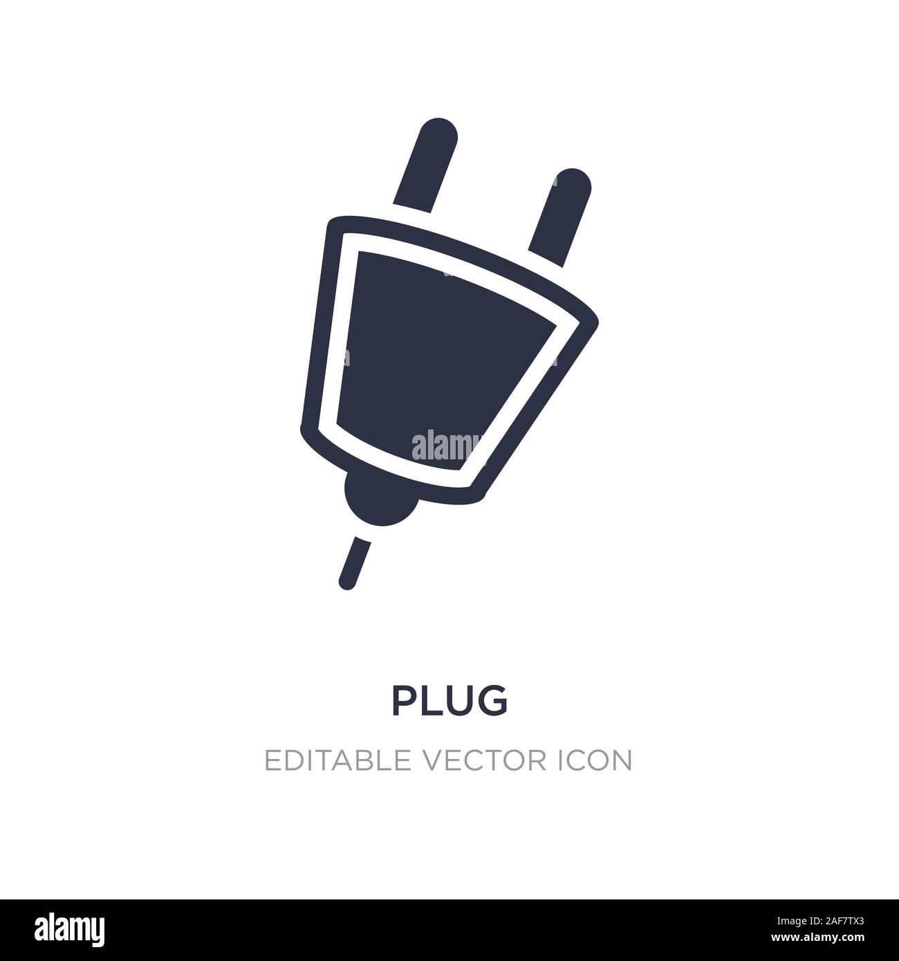plug icon on white background. Simple element illustration from Signs