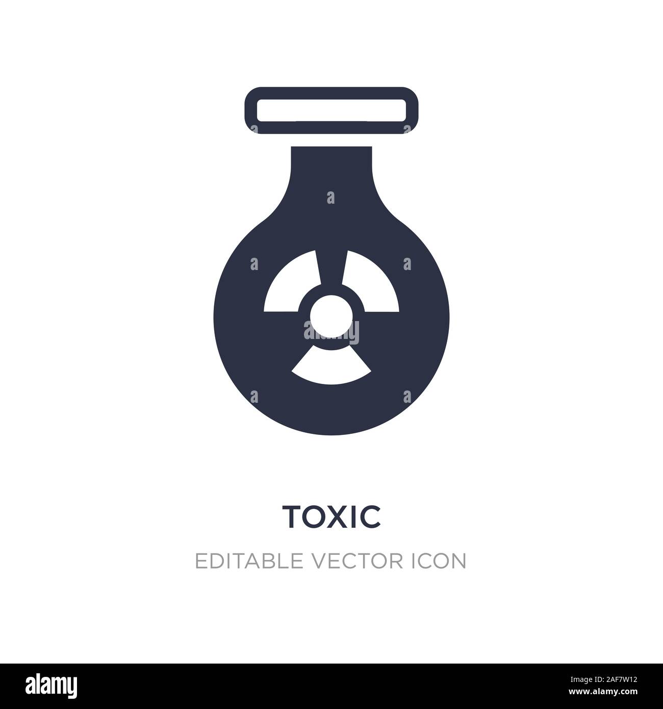 toxic icon on white background. Simple element illustration from Signs ...