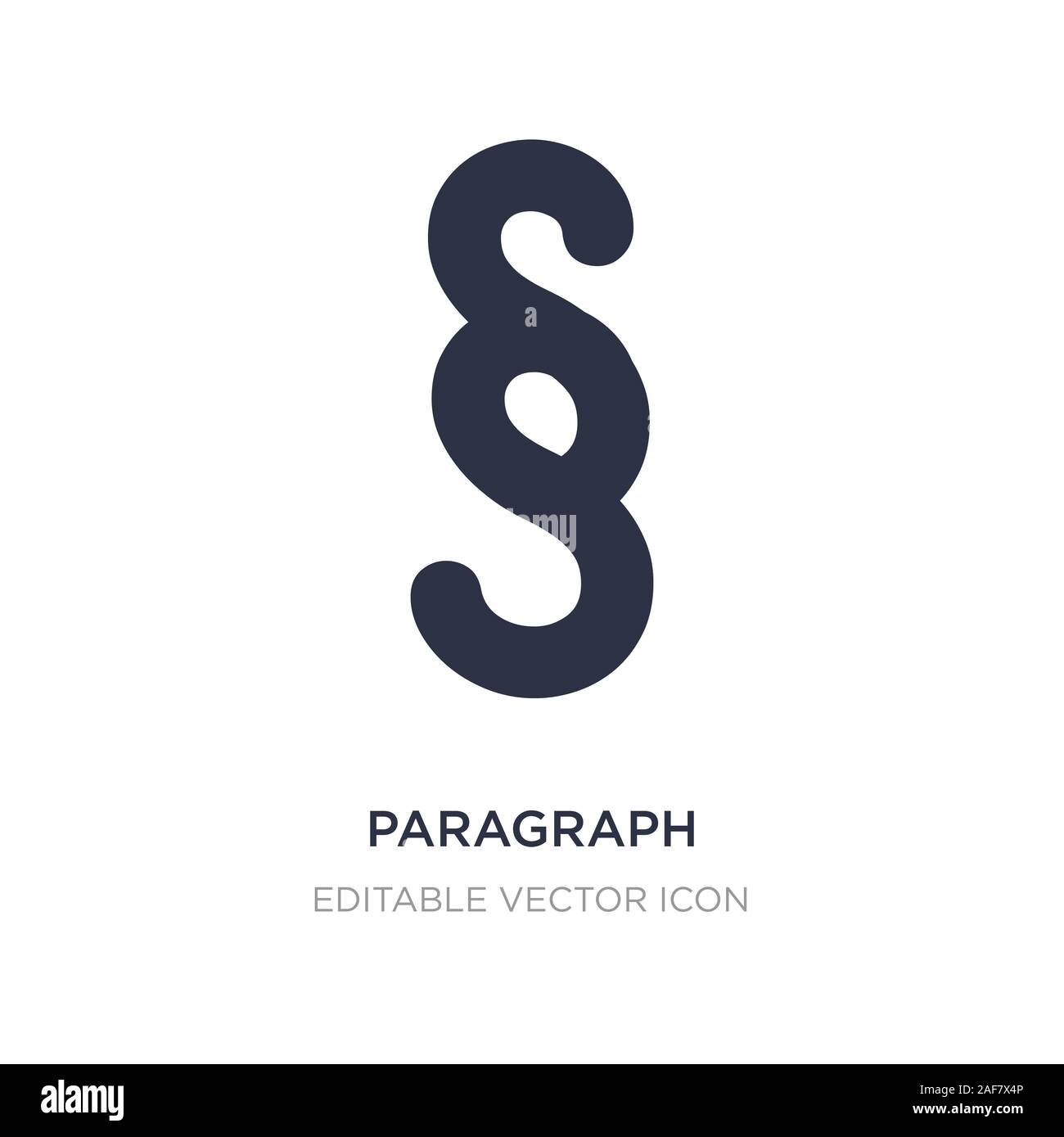 paragraph icon on white background. Simple element illustration from Shapes  concept. paragraph icon symbol design Stock Vector Image & Art - Alamy