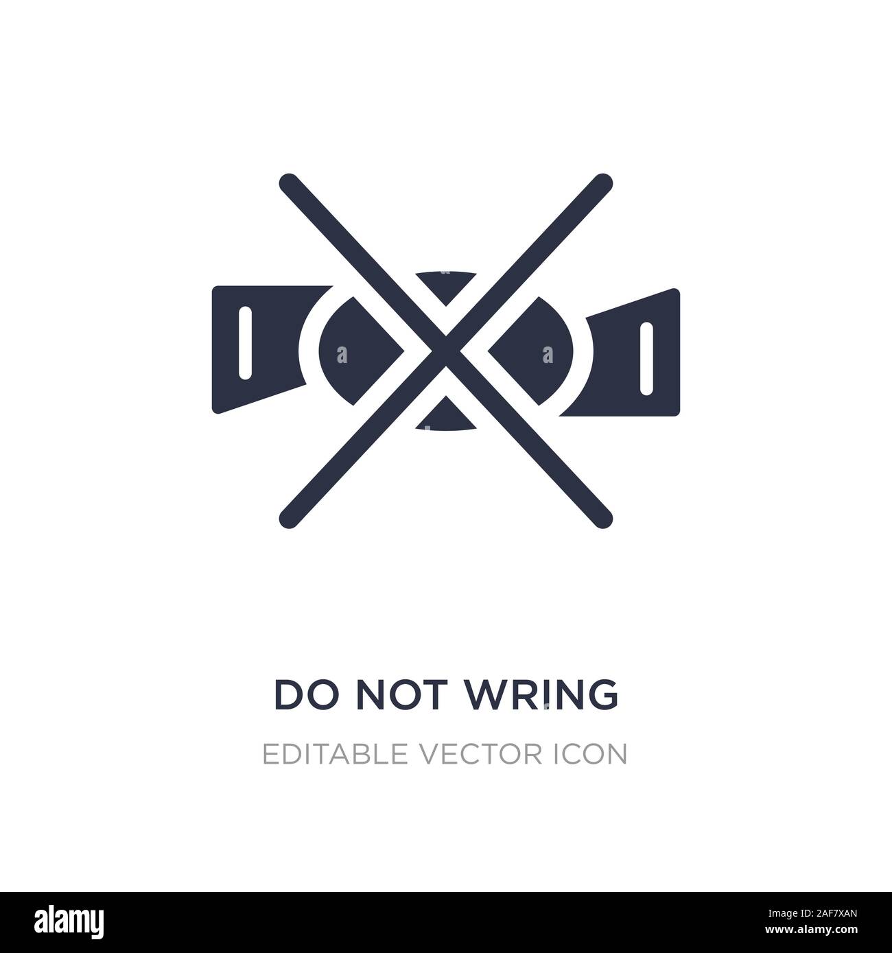 do not wring icon on white background. Simple element illustration from