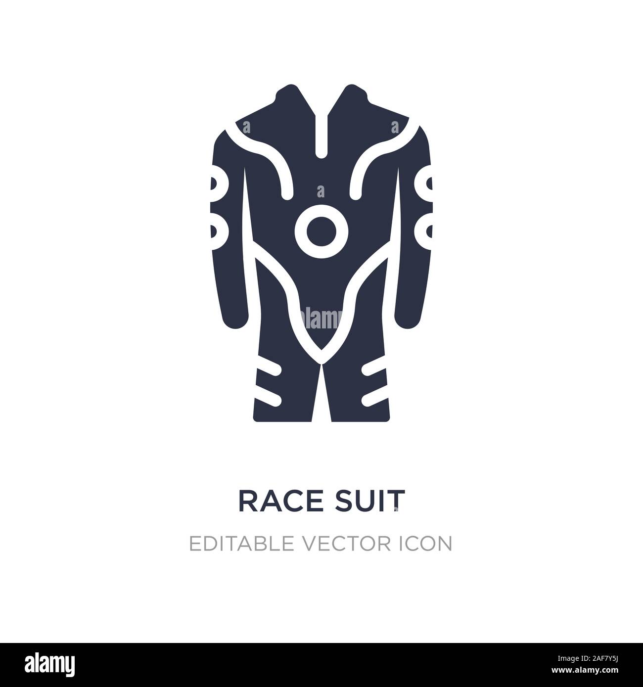 race suit icon on white background. Simple element illustration from