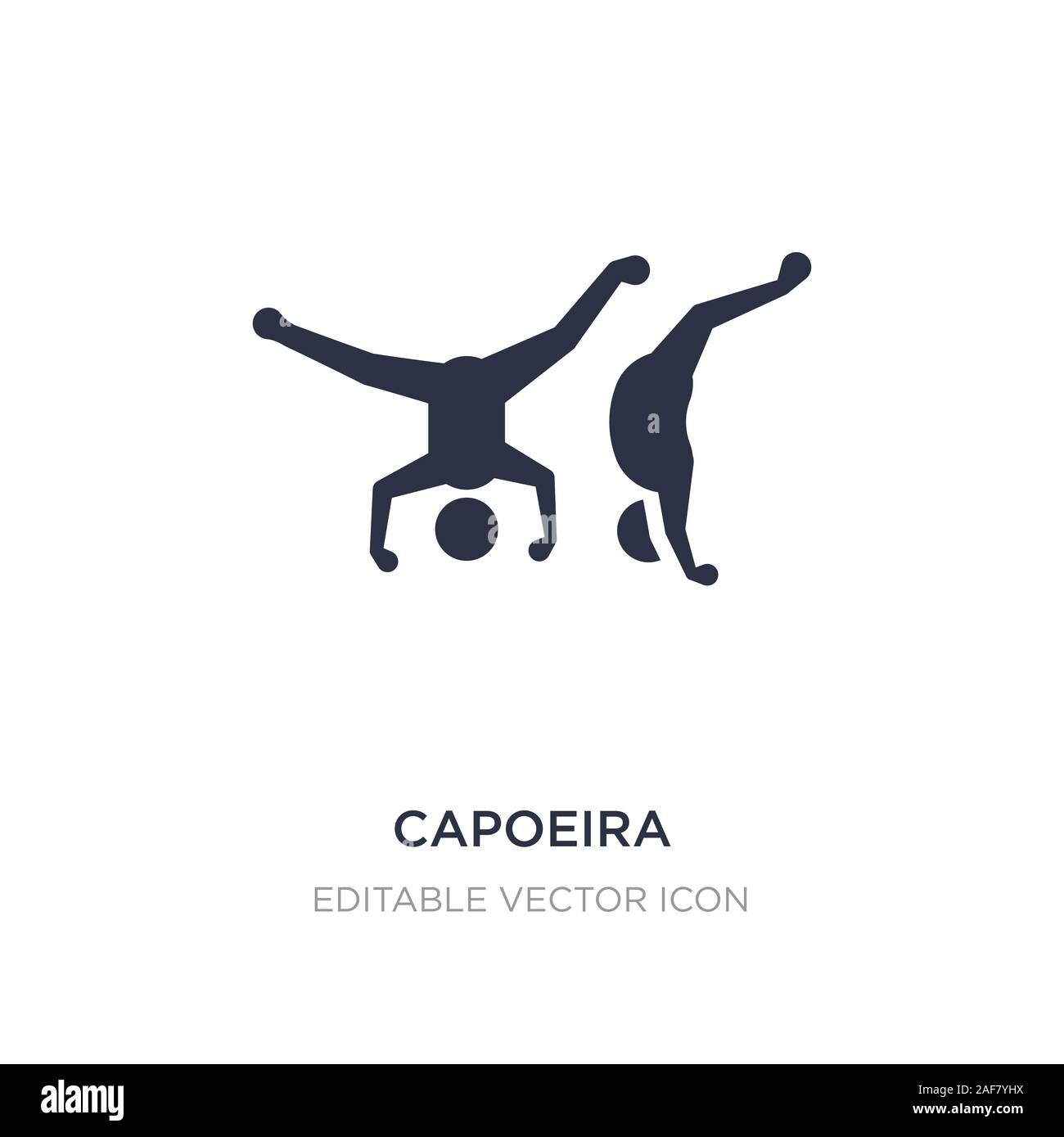 capoeira icon on white background. Simple element illustration from ...